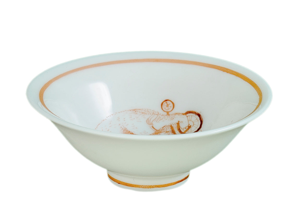 Cup # 37063, porcelain, Dehua, hand painting, 40 ml. - TeaPot Bliss