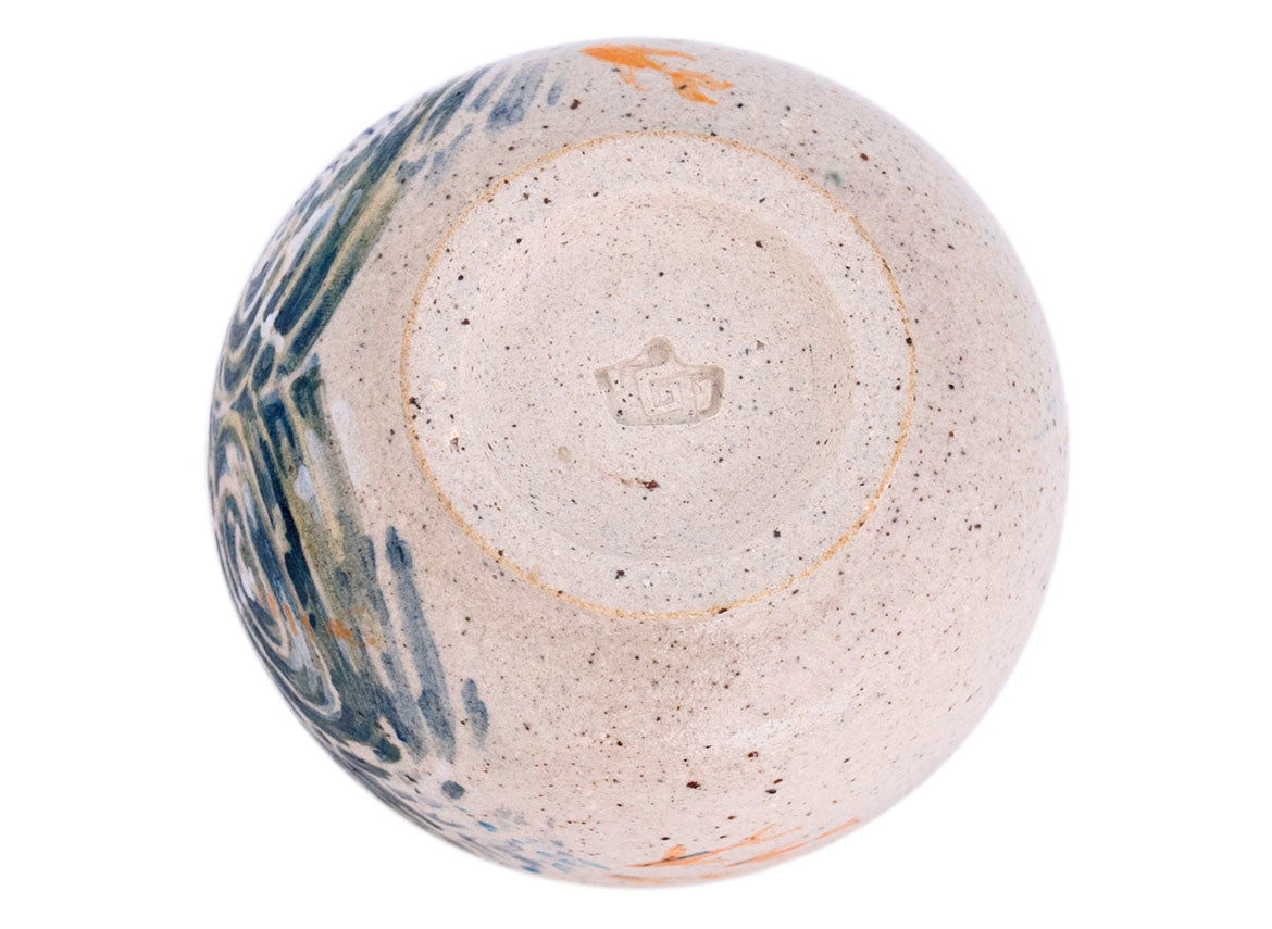 Cup handmade Moychay 'Circles on the water' # 43859, ceramic/hand painting, 94 ml. - TeaPot Bliss