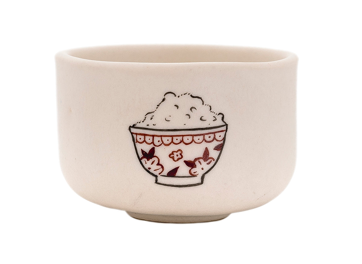 Cup Moychay 'A cup of rice' # 43904, ceramic/hand painting, 55 ml. - TeaPot Bliss