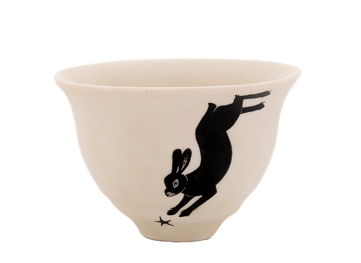 Cup Moychay 'Black Rabbit' # 43942, ceramic/hand painting, 68 ml. - TeaPot Bliss