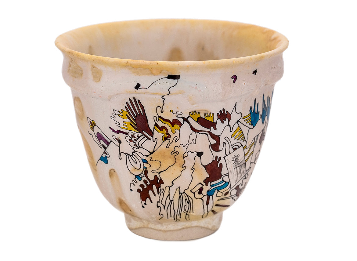 Cup handmade Moychay 'Guangxi Mountains' # 44434, ceramic/hand painting, 127 ml. - TeaPot Bliss