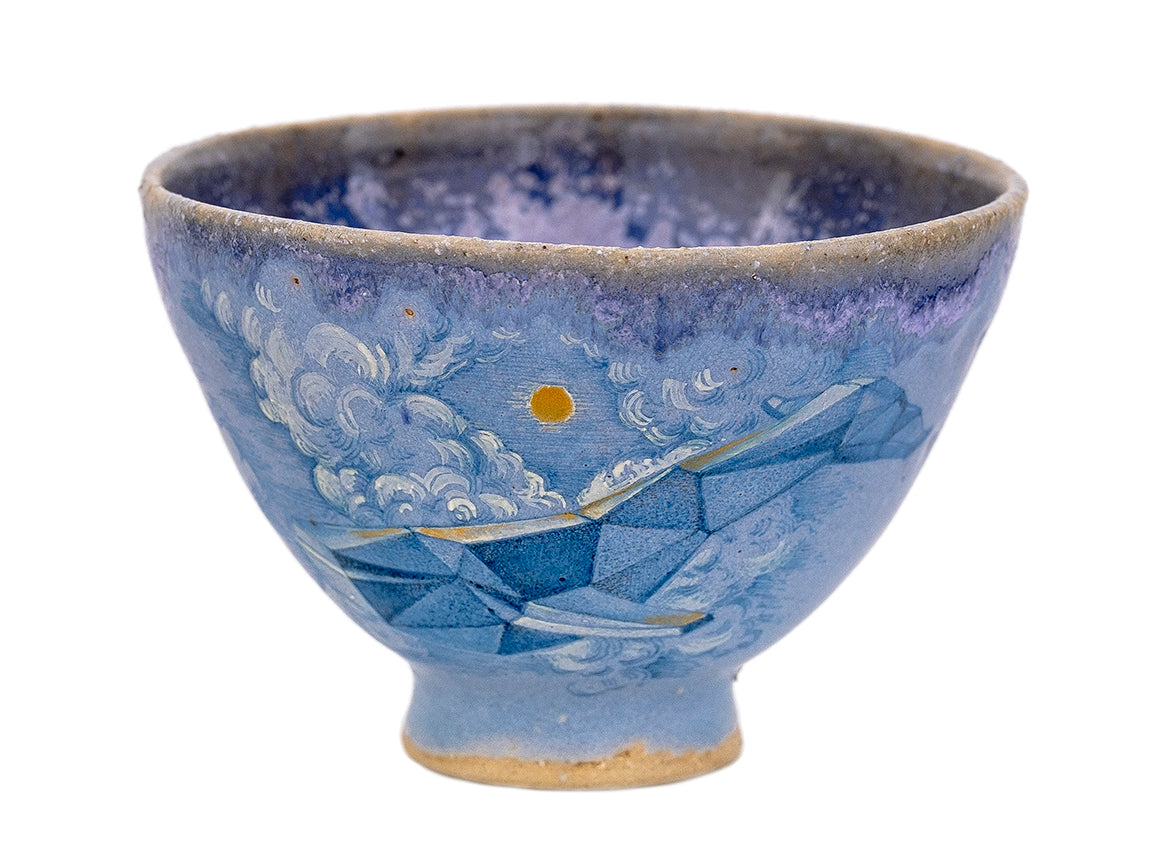 Cup handmade Moychay 'Paper Whale' # 44454, ceramic/hand painting, 93 ml. - TeaPot Bliss