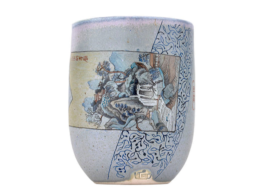 Cup yunomi handmade Moychay 'Love Song' # 44419, ceramic/hand painting, 140 ml. - TeaPot Bliss