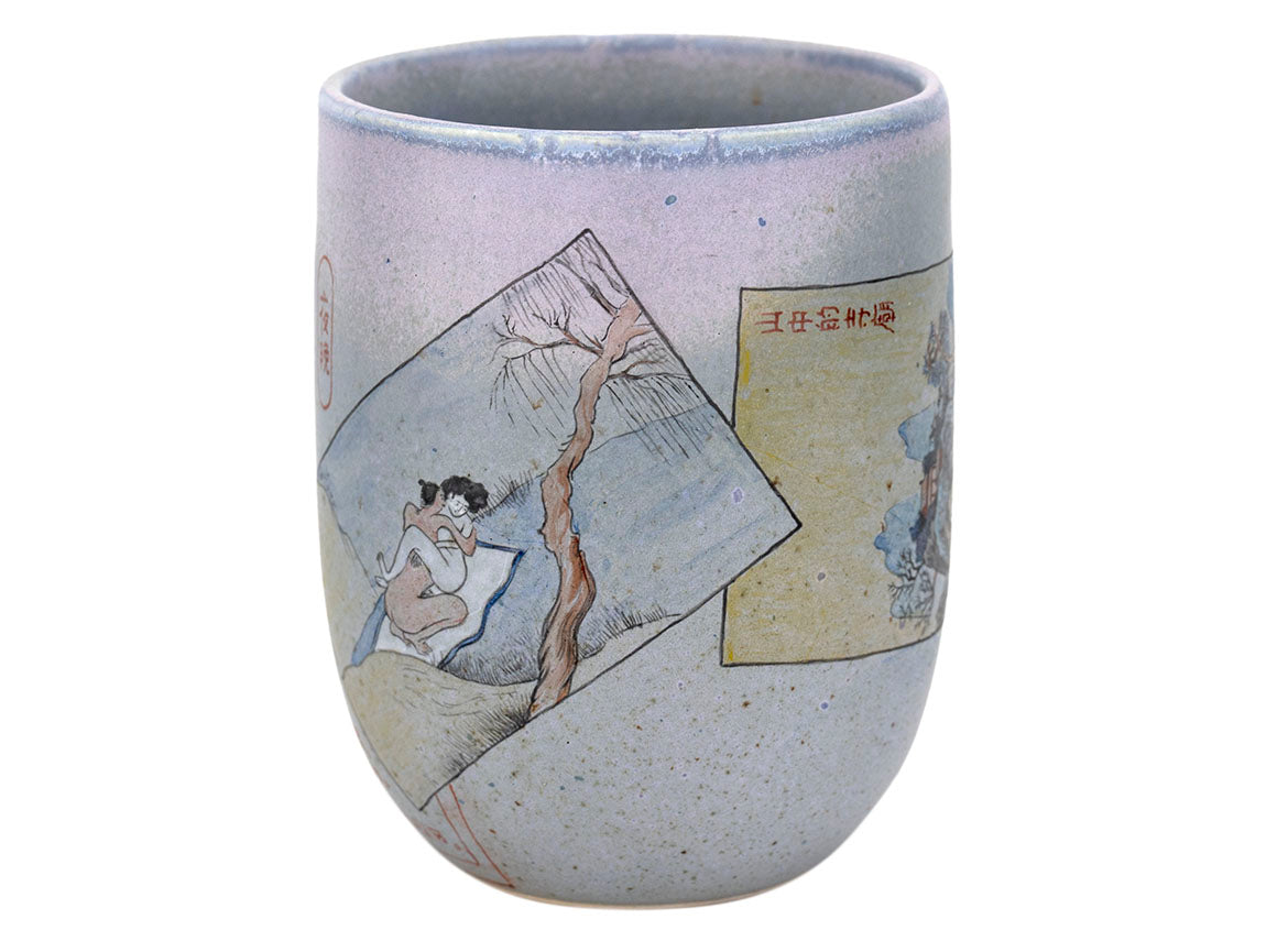 Cup yunomi handmade Moychay 'Love Song' # 44419, ceramic/hand painting, 140 ml. - TeaPot Bliss