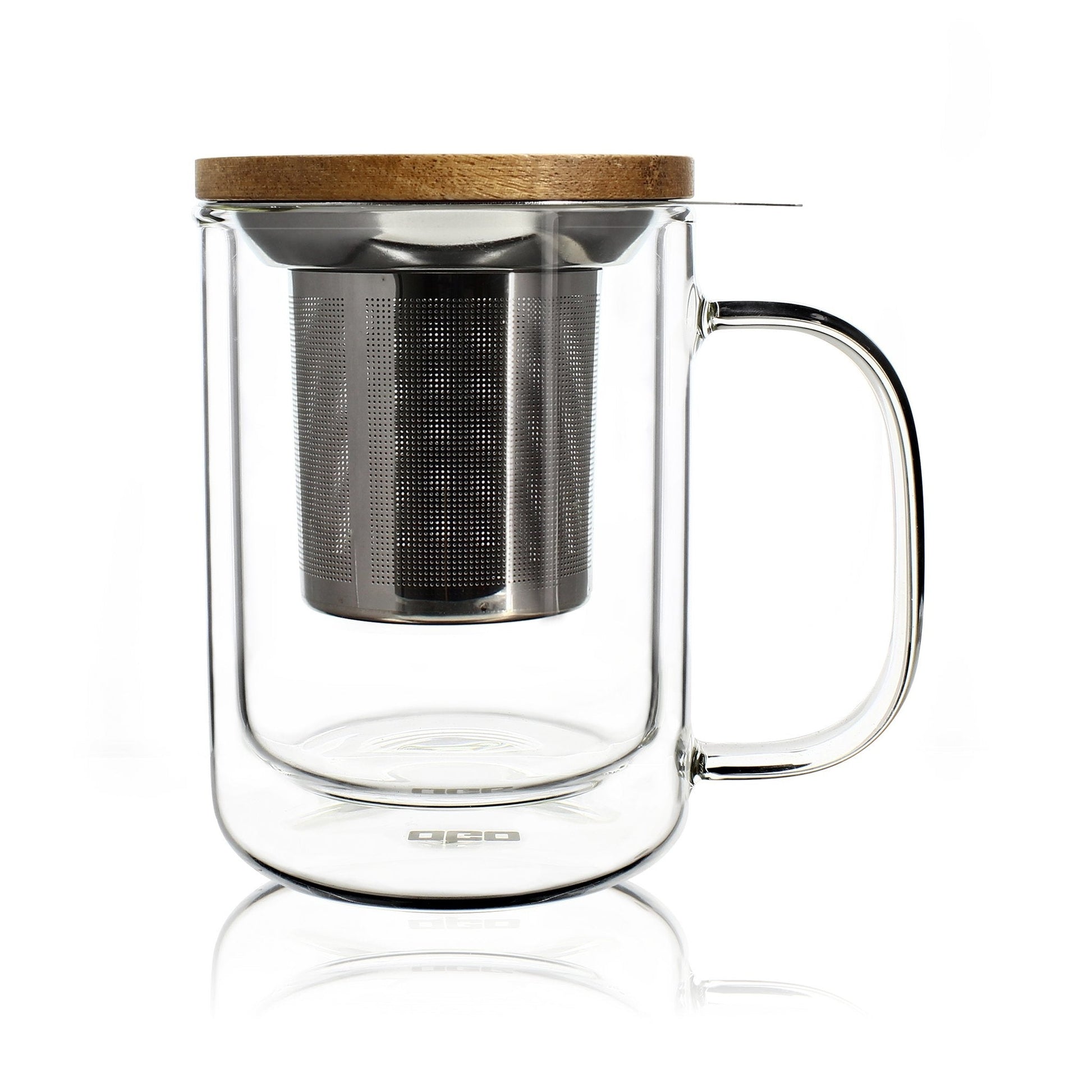 Dubbelwandig glas met filter 350 ML - TeaPot Bliss