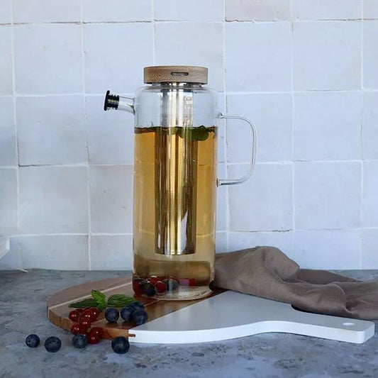 Gustave glazen karaf 1,5l - TeaPot Bliss