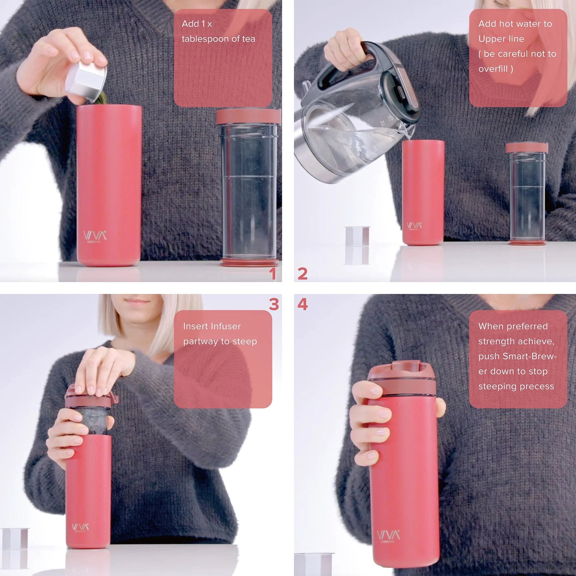 Recharge Pro lekvrije Travel Mug - TeaPot Bliss